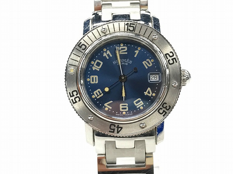 エルメスHERMES CL2.318クリッパー ダイバー クロノ　クォーツ美品 楽天市場】エルメス HERMES クリッパー ダイバー クロノグラフ