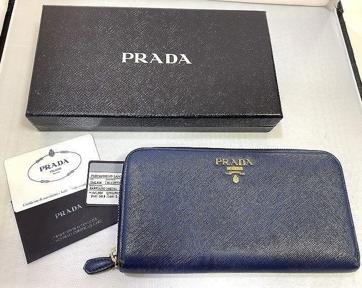 美品レア✨プラダ　長財布　サファイアーノ　メタル　ラウンドファスナー　紫 楽天市場】【財布】PRADA プラダ SAFFIANO METAL ラウンド