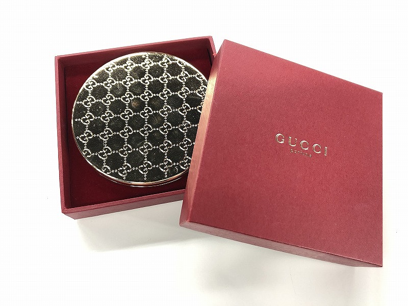 1日限定値引きGUCCI ハート型レザーケース ミラー付き　箱付き 楽天市場】【楽天スーパーSALE 30%OFFクーポン】グッチ GUCCI