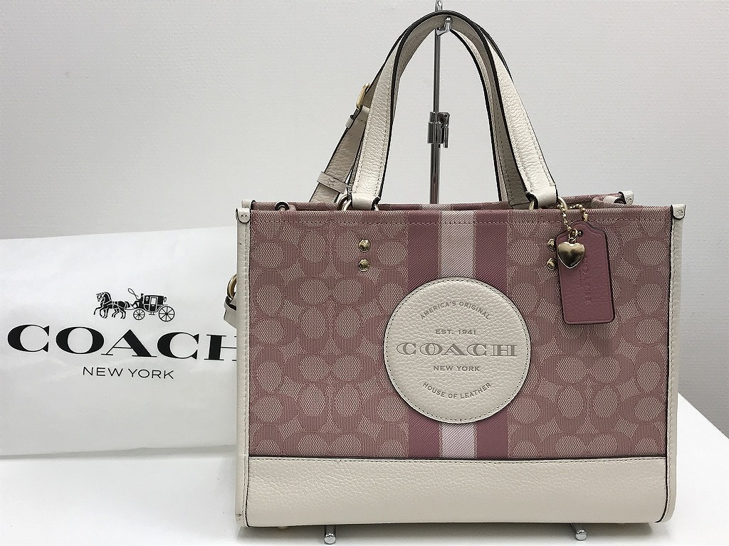 美品✨コーチ　COACH カゴバック　バタフライ ストロー　ピンク 6270 楽天市場】コーチ COACH ハンドバッグ ストロー素材 レザー かご