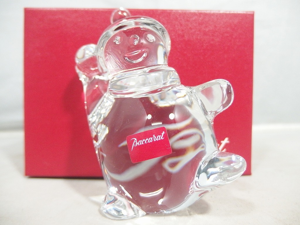 楽天市場】□新品同様□ Baccarat バカラ クリスタルガラス スノーマン