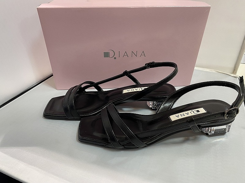 楽天市場】DIANA ダイアナ サンダル 24春夏 ブラック 黒 23 1/2