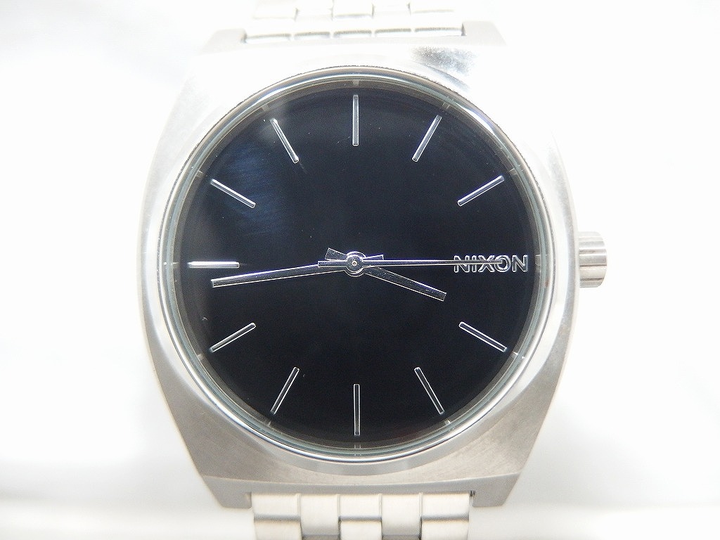 Nixon The Bank's ステンレススチール腕時計 NIXON THE BANKS ステンレススチール オールブラック 時計