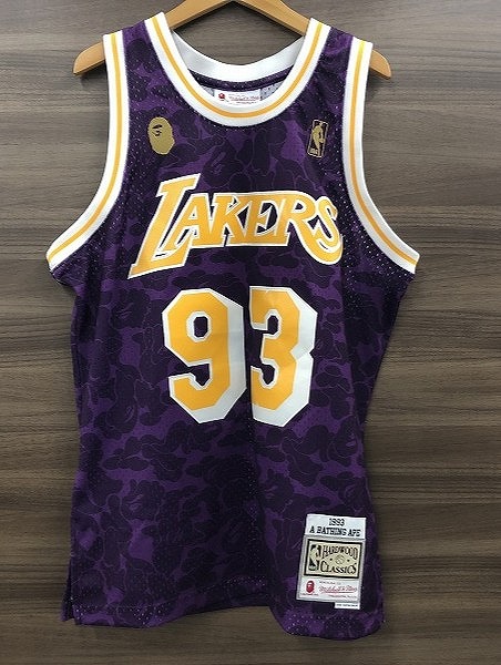 楽天市場】□ A BATHING APE x ミッチェル&ネス NBA レイカーズ