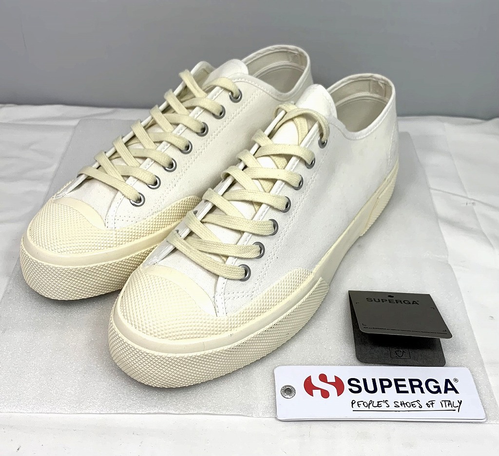 【全品ポイント10倍！要エントリー】【期間限定セール】スペルガ SUPERGA ARTIFACT ローカットスニーカー サイズ27.30ｃｍ S51347W-A1Q 【中古】