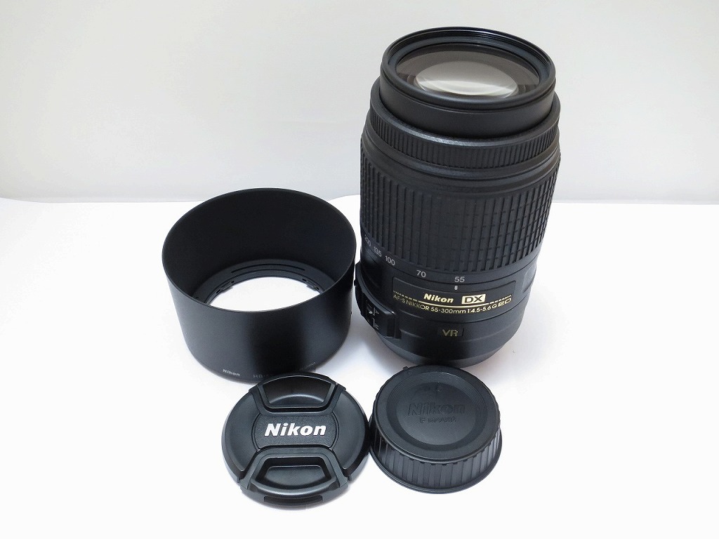 ニコン Nikon Fマウント用ズームレンズ AF-S DX NIKKOR 55-300mm f/4.5-5.6G ED VR 【中古】