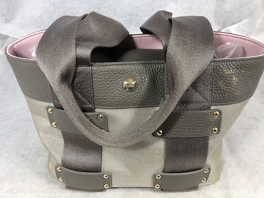 【全品ポイント10倍！要エントリー】【期間限定セール】エ－ディーエムジェイ A.D.M.J ハンドバッグ グレー系 【中古】