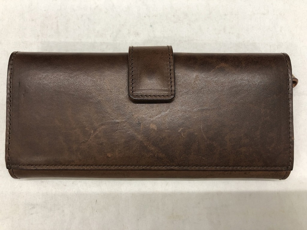 ebagos エバゴス　クロコ型押長財布　ラウンドファスナー長財布　バーガンディ 長財布 メンズ クロコ 型押し 財布 レディース 本革 ラウンド