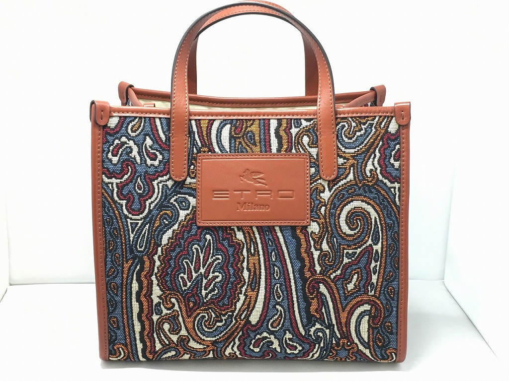 エトロ ETRO ボストンバッグ ペイズリー柄 2way ショルダーバッグ ETRO エトロ ショルダーバッグ 06687 8010 レディース クロス