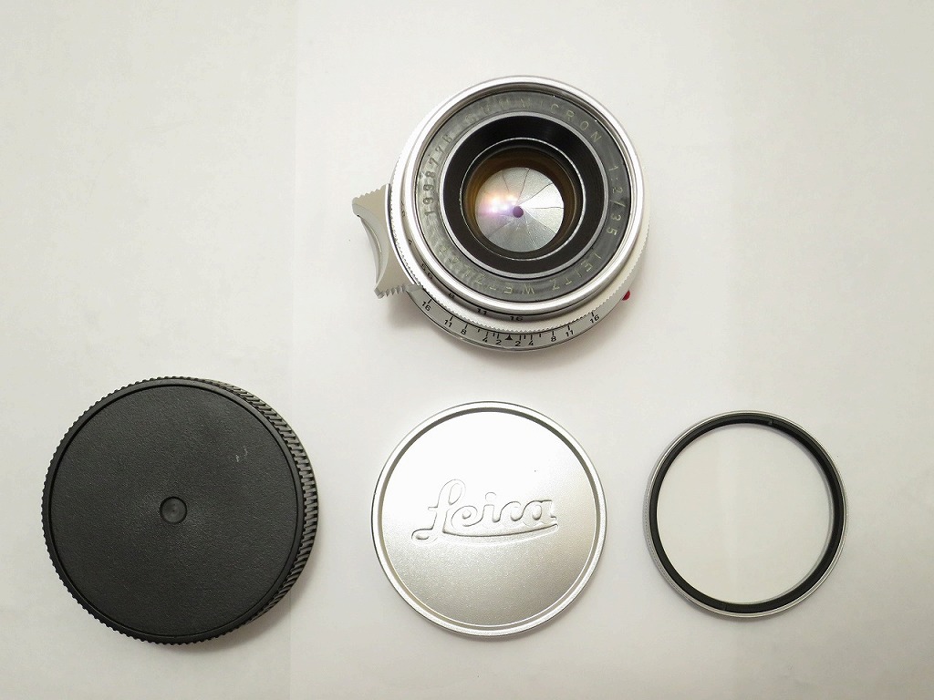 ライカ Leica Mマウント用水晶体 SUMMICRON 35粍 f2 ＦＲＧ製 【中古】