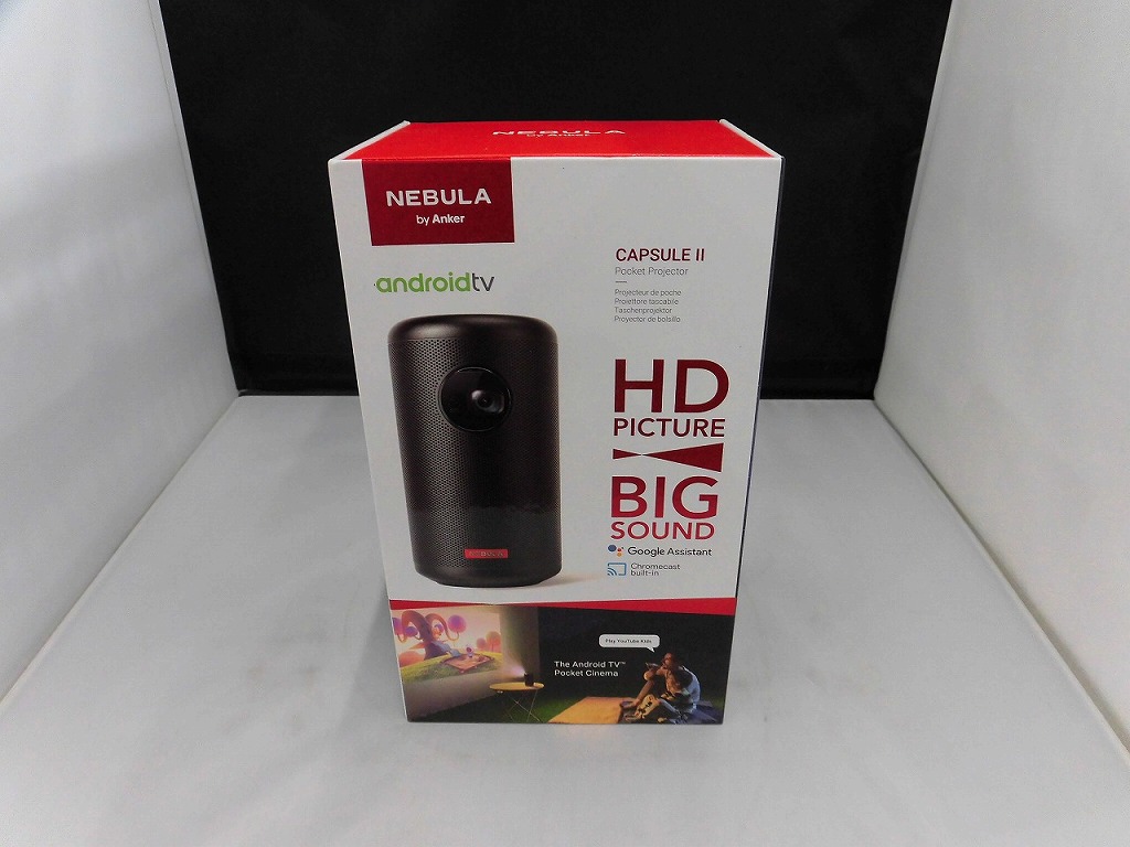 【継続期間制限事項割引き販売】船がかり Anker 移動性映写機 Nebula Capsule II 【中古】 TV・オーディオ・カメラ-ホームプロジェクター