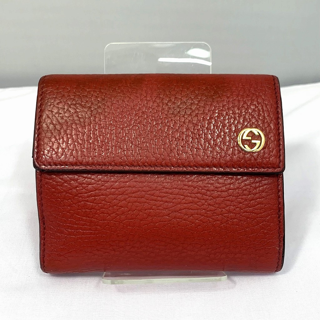 楽天市場】グッチ GUCCI 二つ折り財布 フローラ ネオンオレンジ レザー