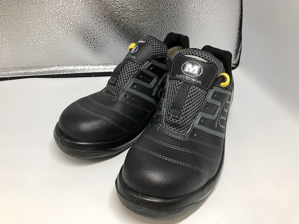 【未当て嵌める】 ミドリアンゼン ミドリ安全 安全性のある靴 25.5ｃｍ 黒いこと Ｇ３５９０