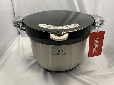 サーモス THERMOS 真空保温調理器 シャトルシェフ  KBG-3000 3.0L クリアステンレス/CS 【中古】