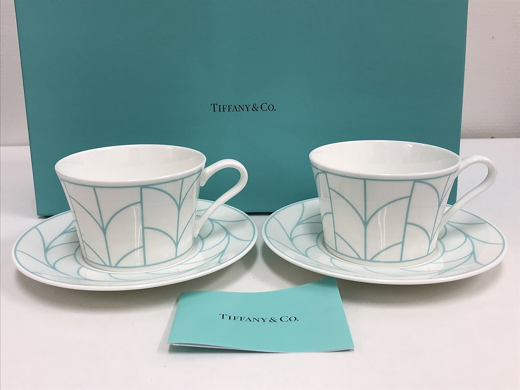楽天市場】ティファニー ペア ゴールドバンド デミタス カップ