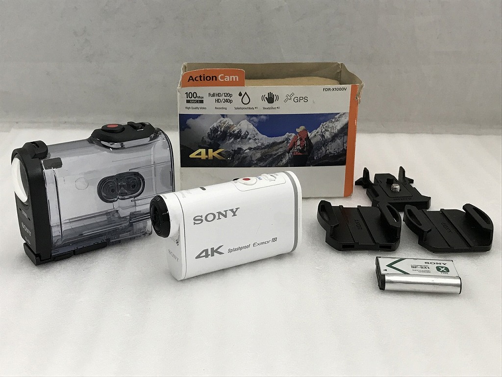 ソニー SONY デジタル4Kテレビカメラ 白いこと FDR-X1000V 【中古】