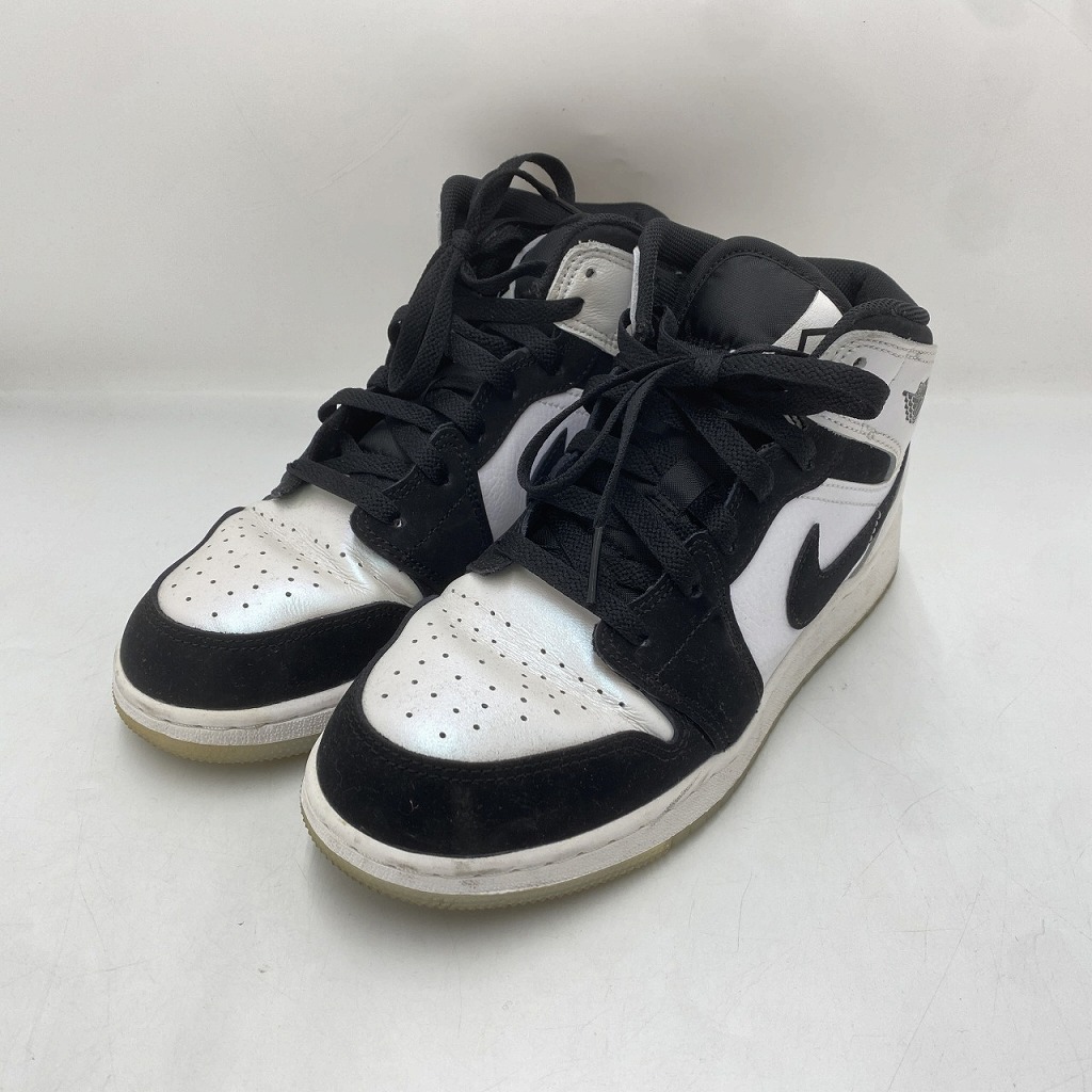 ナイキ NIKE Air Jordan1 Mid Omega サイズ24.5cm Black/White 【中古】