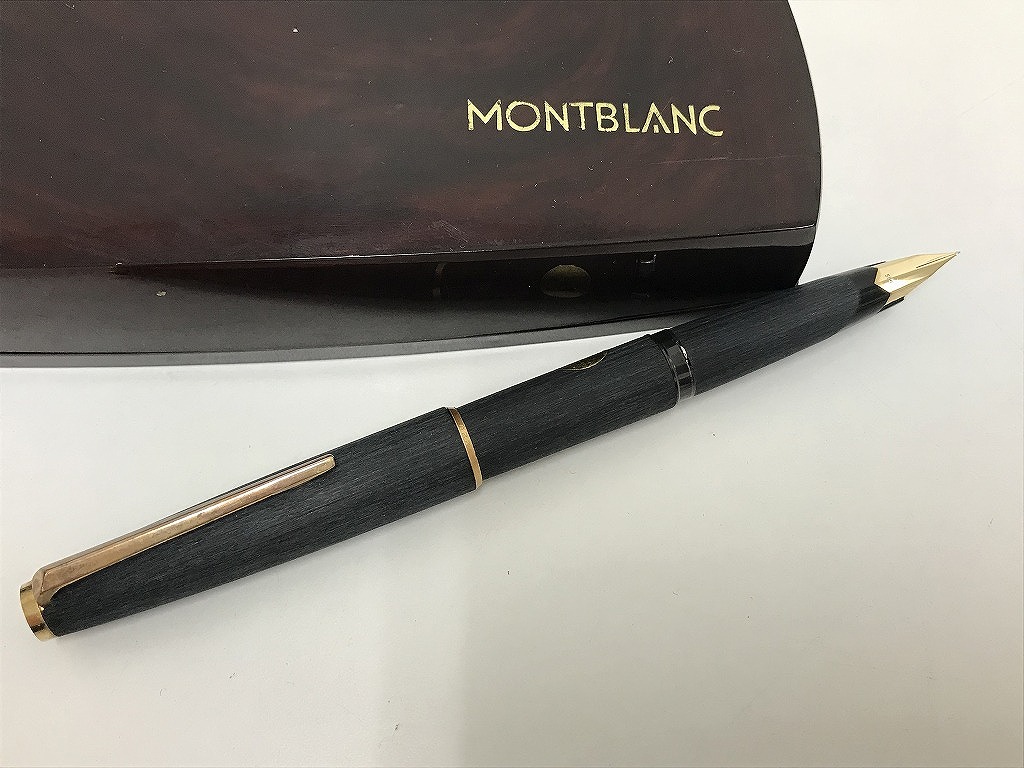 MONTBLANC モンブラン万年筆 ノブレス ペン先 F(細字) 金メッキ 中古)MONTBLANC モンブラン 万年筆 ノブレス ゴールド 20金張 EF（商品