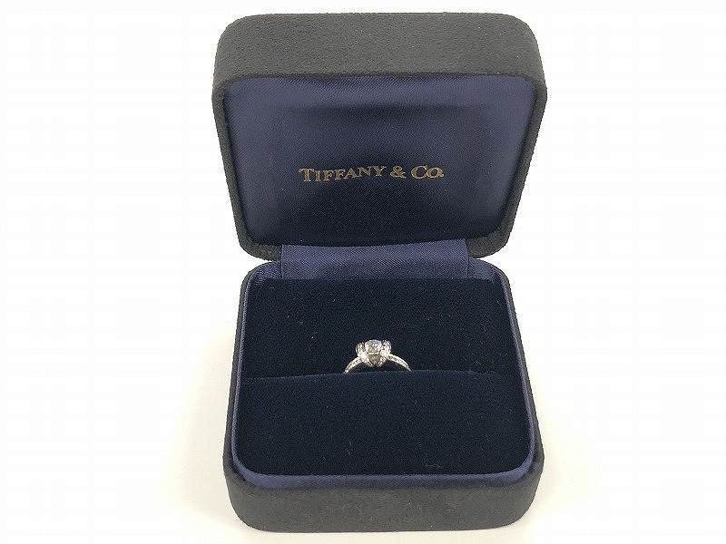 楽天市場】【超美品】ティファニー リボン ダイヤ リング Pt950 0.47ct