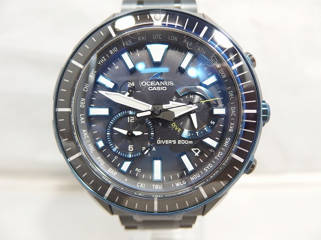 楽天市場】美品 CASIO OCEANUS オシアナス カシャロ チタン 電波