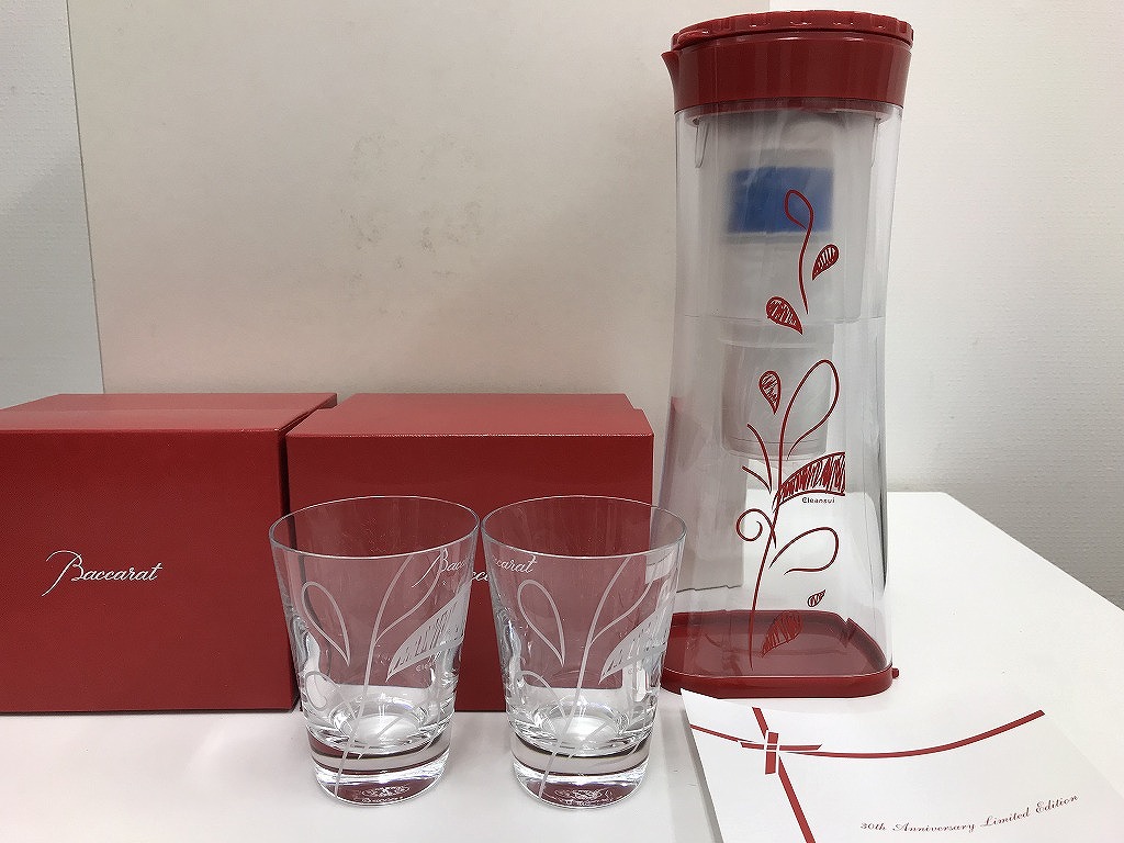 【全品ポイント10倍！要エントリー】【期間限定セール】【未使用】 クリンスイ クリンスイ 水を飲むシーンを華やかで上質なものに 30周年限定 ポット型浄水器 バカラ ペアタンブラー｜ワットマン店
