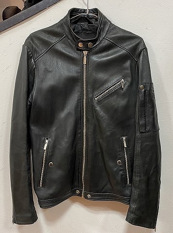 【全品ポイント10倍！】【期間限定セール】ディーゼル DIESEL DIESEL ディーゼル シープスキン ライダースジャケット ブラック系 L-CASE-KA 【中古】