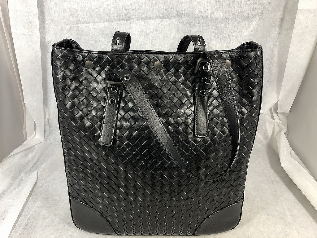 BOTTEGA VENETA ボッテガヴェネタ ニューラバートート ボッテガヴェネタ イントレチャート ニューラバー トートバック 黒