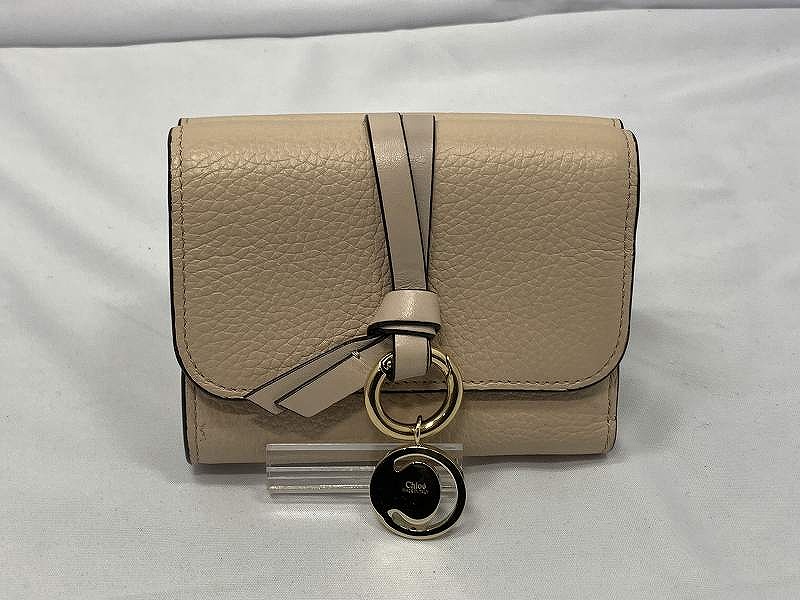 【全品ポイント10倍！要エントリー】【期間限定セール】クロエ Chloe 三つ折り財布 スモールトリフォールドウォレット レディース ピンク 【中古】｜ワットマン店