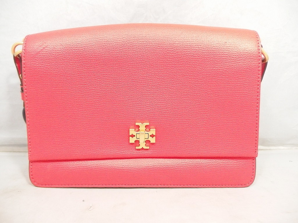 【全品ポイント10倍！要エントリー】【期間限定セール】トリーバーチ TORY BURCH キラ ショルダーバッグ 赤（レザー） 45155 【中古】｜ワットマン店