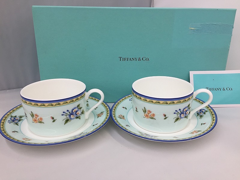 楽天市場】ティファニー ペア ゴールドバンド デミタス カップ
