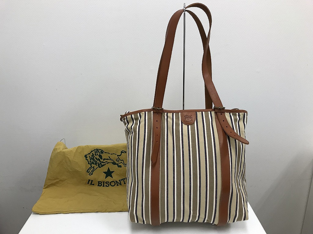 イル ビゾンテ IL BISONTE 程よいきちんと感で魅せる！上品でスタイリッシュなお洒落の魅力 A4可 トートバッグ 肩掛け 通勤通学 【中古】 6,622円