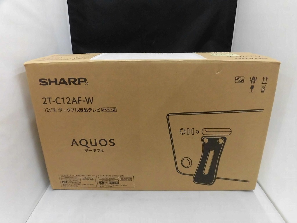 楽天市場】シャープ ポータブル液晶テレビ 12V型 ホワイト 2T-C12AF-W