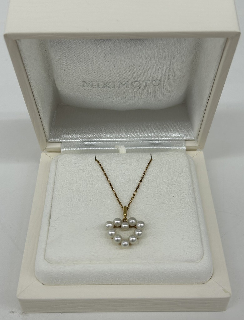 楽天市場】MIKIMOTO ミキモト バロック パール ネックレス K18YG 750