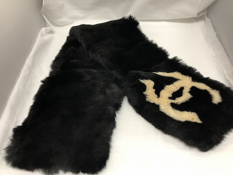 楽天市場】CHANEL【シャネル】ラビットファーマフラー マフラー