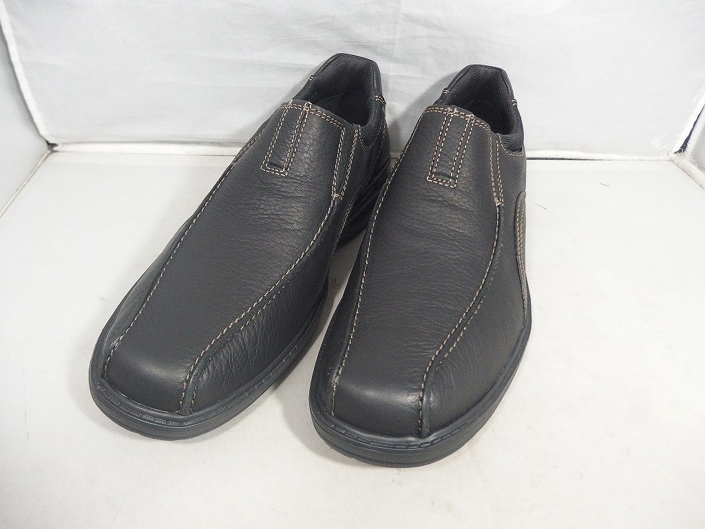 【全品ポイント10倍！】【期間限定セール】クラークス Clarks SHERWIN TIME スリッポン US11M 黒 26103264 【中古】