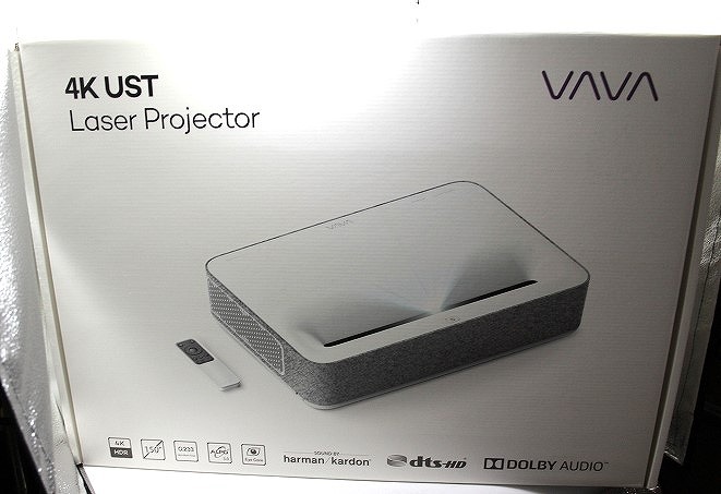 【継続期間制限事項大売り出し】VAVA VAVA 超単興味の中心レーザ映写機 6000ルーメン/4K VA-LT002 【中古】