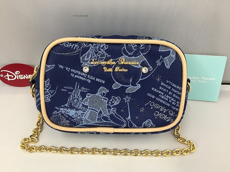 サマンサタバサプチチョイス Samantha Thavasa Petit Choice ディズニーコラボ シンデレラ ポーチ 【中古】