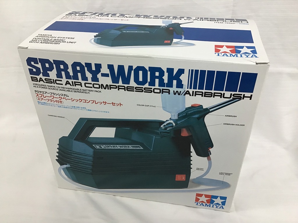 【全品ポイント10倍！要エントリー】【期間限定セール】【未使用】 TAMAYA TAMAYA スプレーワーク ベーシック コンプレッサーセット 74520