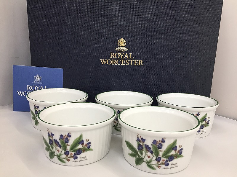 【継続期間押さえる大売り出し】ロイヤルウースター ROYAL WORCESTER ココット 5個仕掛ける 【中古】