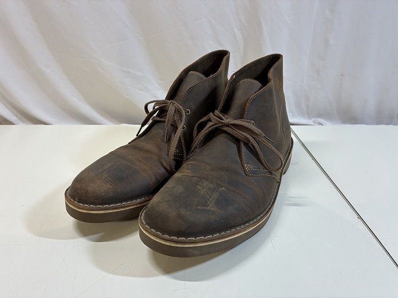 【全品ポイント10倍！要エントリー】【期間限定セール】クラークス Clarks 【並品】レザーチャッカブーツ サイズ：29.0ｃｍ 15522 【中古】
