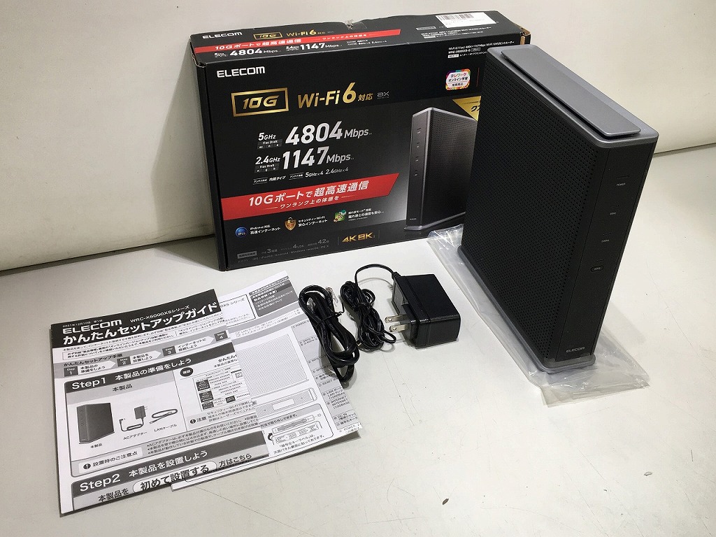 【全品ポイント10倍！要エントリー】【期間限定セール】エレコム ELECOM 無線LANルーター WRC-X6000XS-G 【中古】