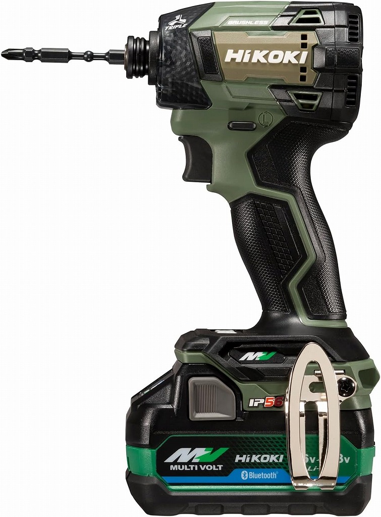 【未使用】 ハイコーキ HiKOKI 【未使用】 コードレスインパクトドライバ WH36DD2XHGSZ フォレストグリーン マルチボルト(36V)バッテリー×2、急速充電器、ケース付き 32,747円
