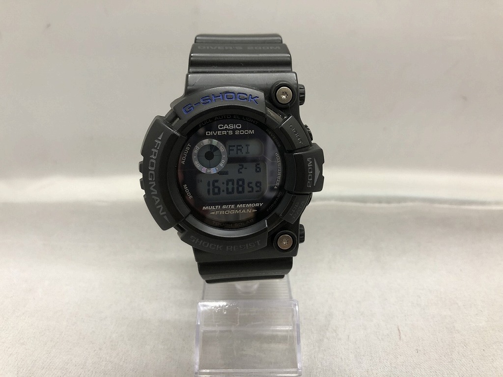 【継続期間制限事項割引き販売】カシオ CASIO G-SHOCK FROGMAN Master Blue GW-225C-1JF 【中古】 メンズ腕時計-腕時計