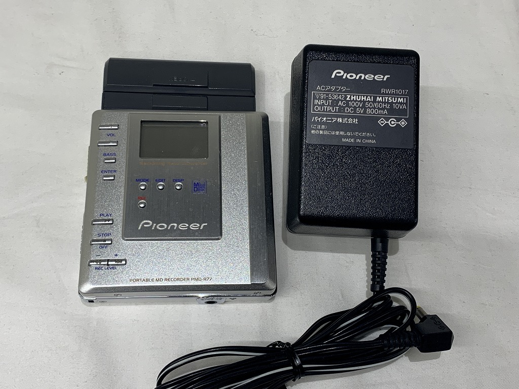 パイオニア Pioneer ポータブルMDレコーダー PMD-R77-S 【中古】
