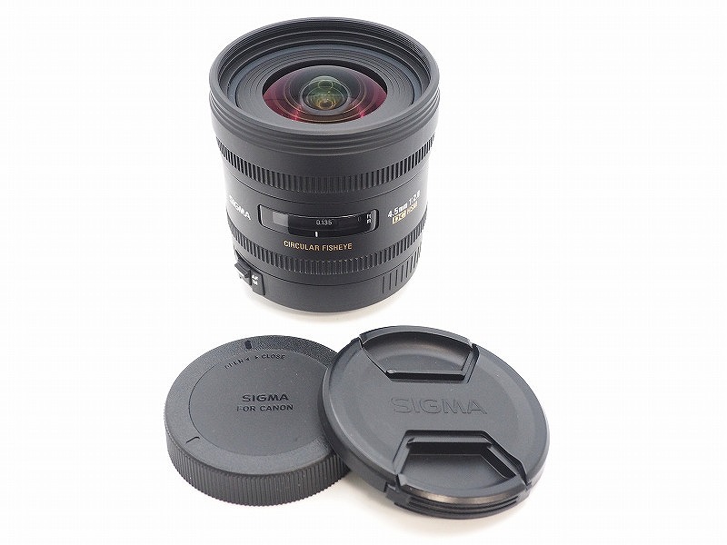 【継続期間制限事項大売り出し】キヤノン Canon 広角レンズ 4.5粍 F2.8 EX DC CIRCULAR FISHEYE HSM 【中古】