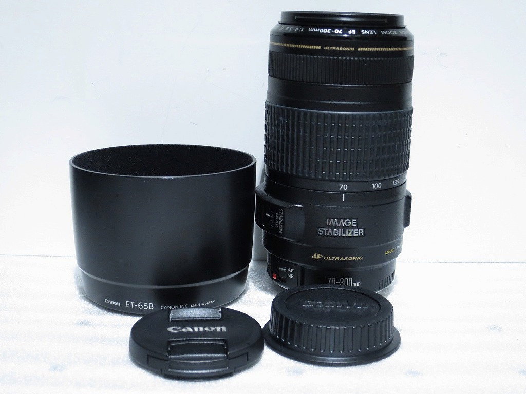 キヤノン Canon EFマウント用ズームレンズ EF70-300mm F4-5.6 IS USM 【中古】