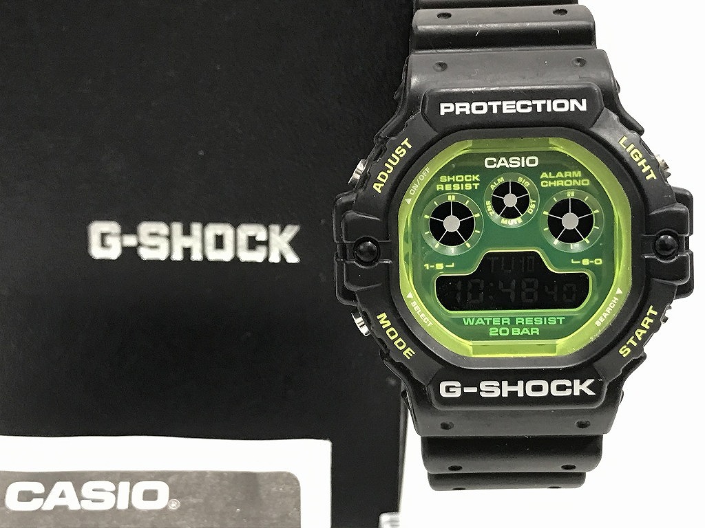 カシオ CASIO 圧倒的存在感で魅せる！カジュアルでスタイリッシュなお洒落の魅力 G-SHOCK デジタル クォーツ腕時計 DW-5900TS 【中古】