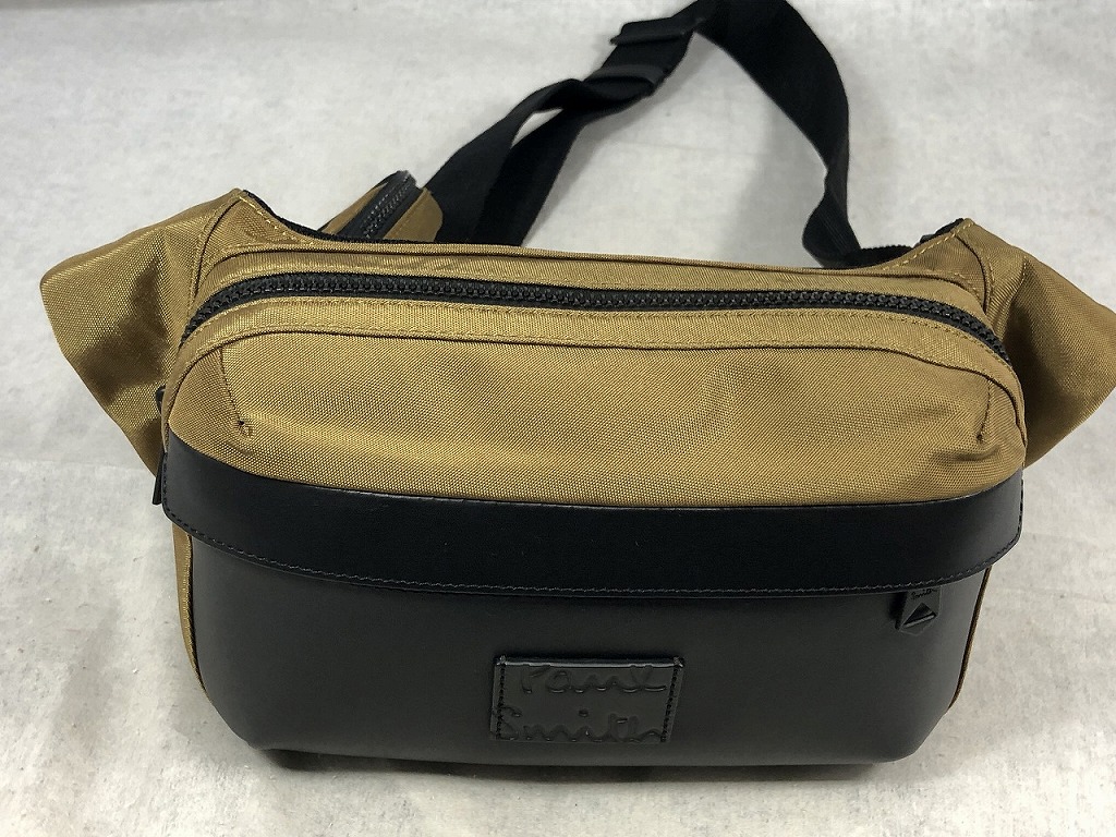 【全品ポイント10倍！要エントリー】【期間限定セール】ポールスミス Paul Smith ウエストバッグ ベージュ系 【中古】｜ワットマン店