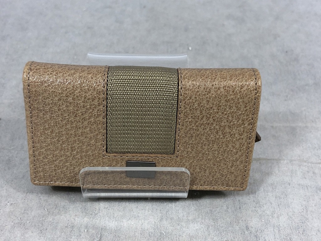 グッチ GUCCI 6連 キーケース ベージュ 033 2888 0856 【中古】