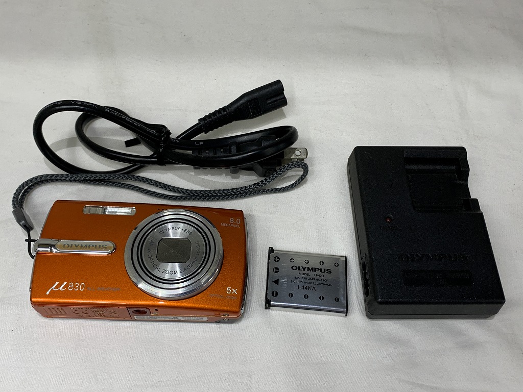 【継続期間制限事項大売り出し】オリンパス OLYMPUS デジタル写真機 μ830 【中古】